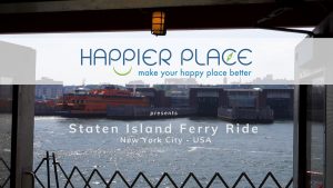 View of Staten Island from Staten Island Ferry in NYC, New York - Happier Place